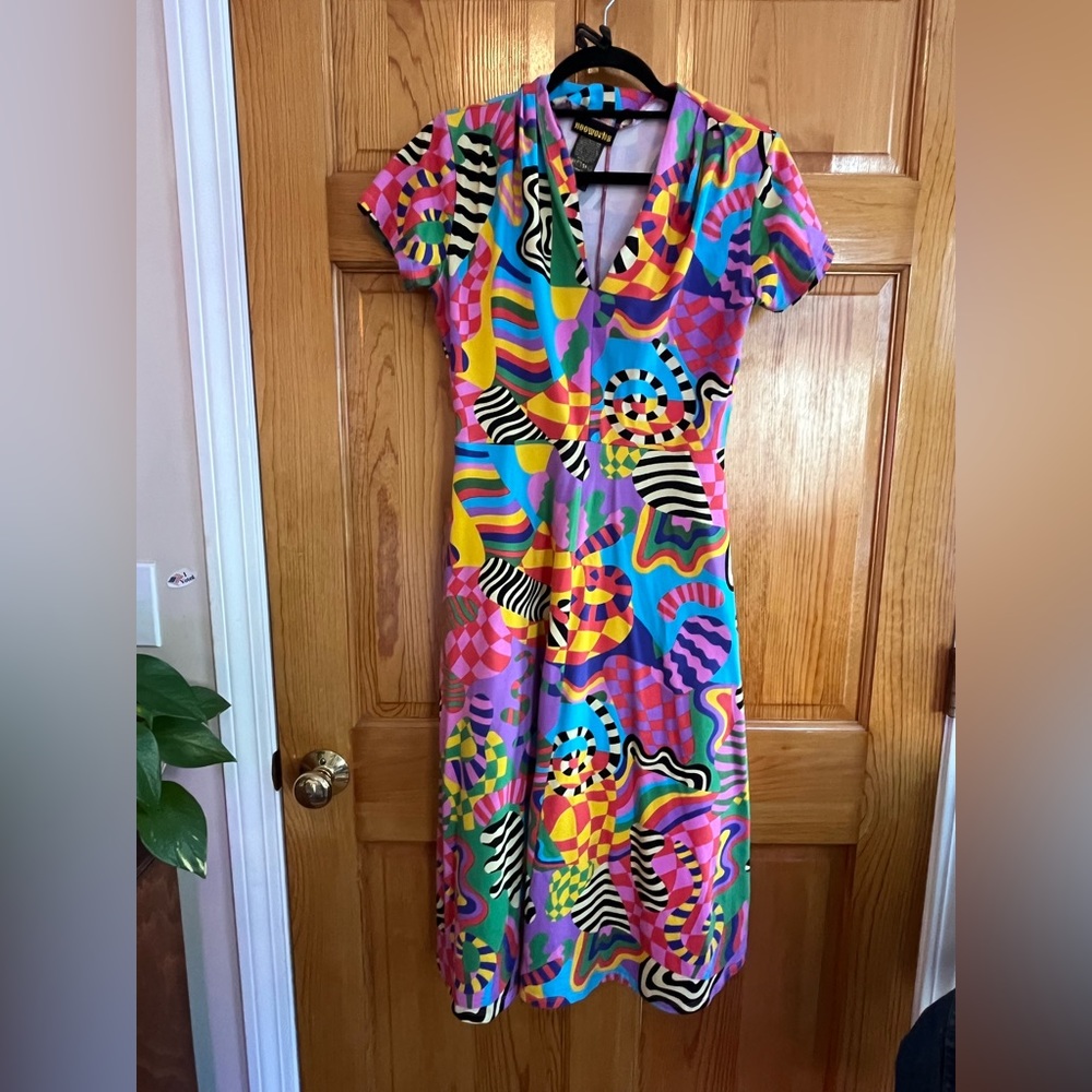 Nooworks Greta Party Time Print Dress